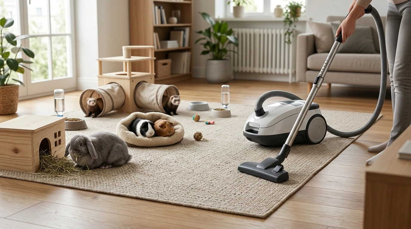 How to Vacuum Without Stressing Rabbits, Guinea Pigs & Ferrets