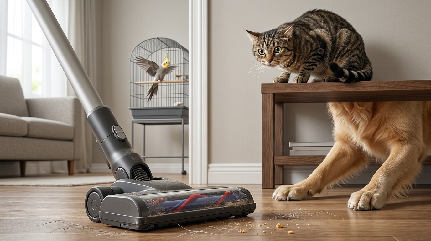 Which Pets Panic at Vacuums? Dogs, Cats, Birds, More